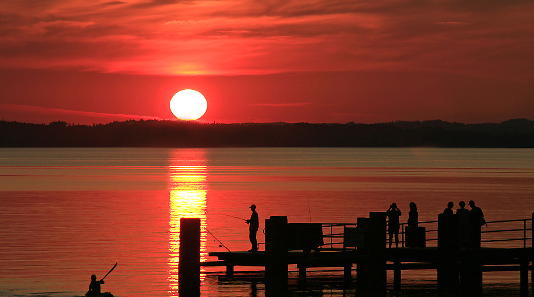 am dampfersteg in chieming